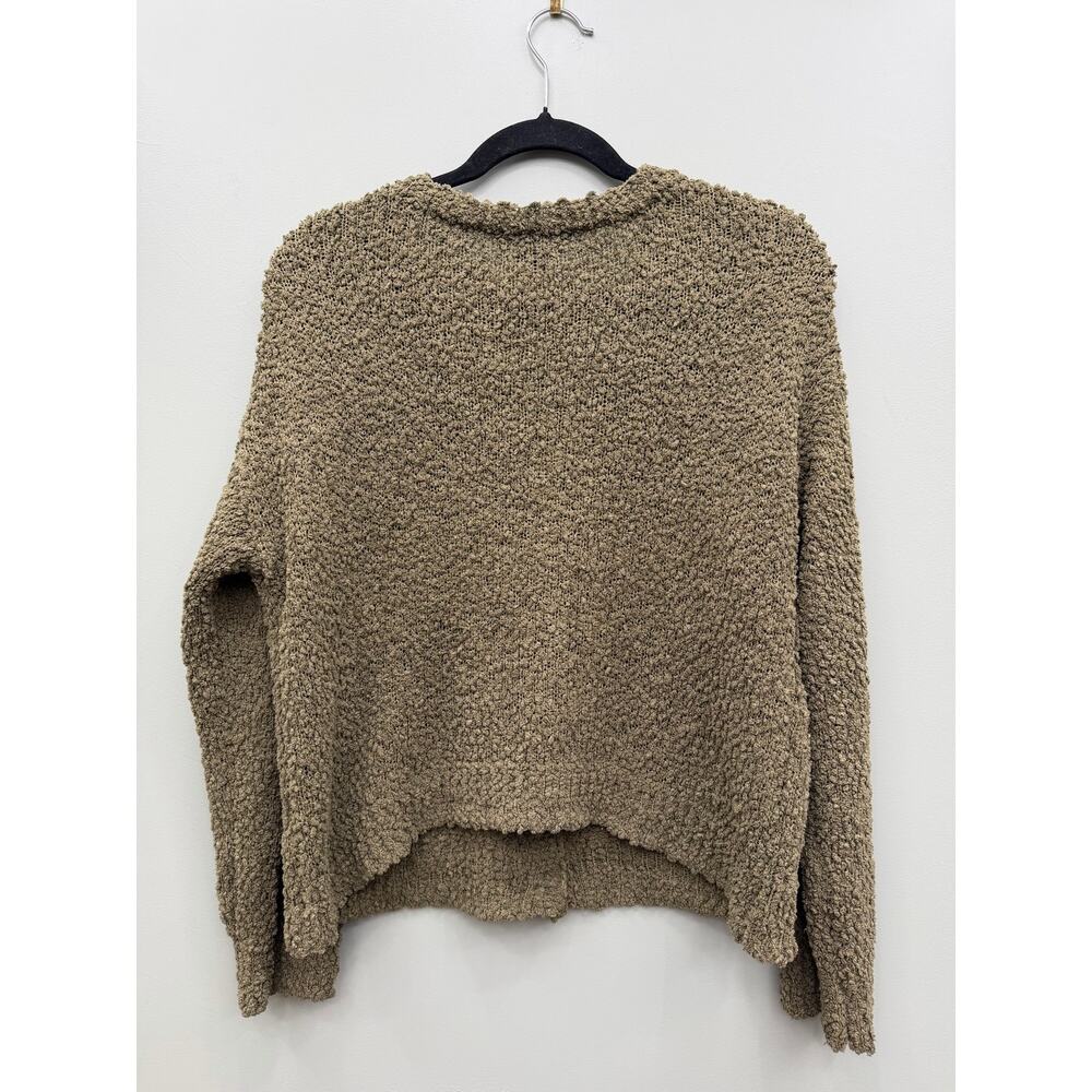 Social Standard by Sanctuary Olive Boucle Cardigan Sweater S Button Front - Picture 4 of 4